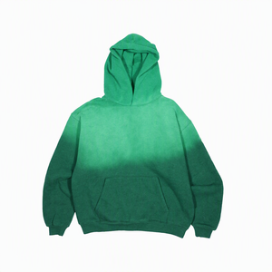 Oversized Hooded <b>Sweatshirt</b> Unisex Solid <b>Pink</b> Cotton French Terry Casual Autumn Wear Pocket Long Sleeve Regular Fit - Product Image 2