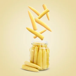 Premium Honey <b>Pickled</b> Baby Corn Sweet Gourmet Preserved Vegetables in Mason <b>Jars</b> with 3 Year Shelf Life Export Quality - Product Image 2