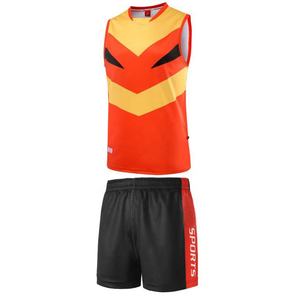 Ensemble de maillots de basket Eagles pour hommes, sans manches, col en V, sublimé, anti-humidité, uniforme sportif, impression dégradée - Product Image 4