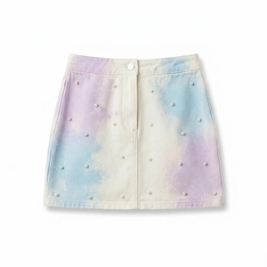 Proveedor mayorista de faldas vaqueras de cintura media para mujer, con cierre de botones, para minoristas de boutiques en EE. UU. - Product Image 5