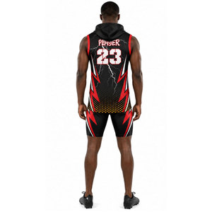 Conjunto de Camisetas de Fútbol Americano 7v7 con Estampado por Sublimación, Diseño Personalizado, Estampado Gráfico, Uniformes Juveniles sin Mangas para Fútbol Americano 7 contra 7 - Product Image 3