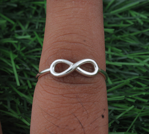 925 Sterling <b>Silver</b> Minimalist Adjustable Dainty Open <b>Band</b> Thin Stackable <b>Wedding</b> Ring for Women Jewelry Gift - Product Image 1