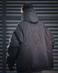 Veste technique imperméable personnalisée pour homme, coupe-vent tactique, streetwear cyberpunk, veste cargo fonctionnelle à capuche pour l'extérieur - Product Image 6