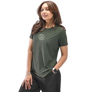 Camiseta Deportiva para Mujer, Color Oliva, Transpirable, de Secado Rápido, Ligera, para Gimnasio, Fitness, Entrenamiento, Running, Ropa Deportiva - Product Image 1