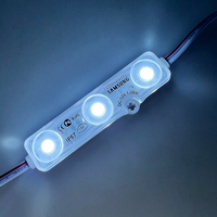 6818 20x IP67 étanche 2835 puce SMD 3 LED Module avec lentille rétro-éclairage ampoule lumière signe bande lampe DC 12V 1.08 watts pour l'extérieur