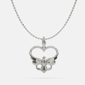 Pendentif minimaliste en argent et diamant le plus vendu pour unisexe, bijoux plaqués or de luxe certifiés IGI pour les fêtes, les cadeaux et le quotidien - Product Image 2