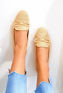 Mocassins marocains en raphia, chaussures en raphia tissées à la main, sandales d'été, sandales à enfiler en raphia, chaussures marocaines en raphia, chaussures bohèmes - Product Image 3
