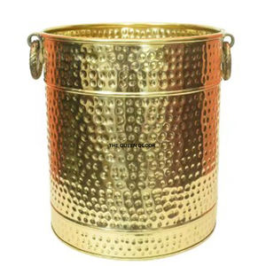 Macetas de Tamaño Personalizado para Uso en el Hogar y Jardín, Color Dorado, Diseño Clásico, Macetas de Metal Puro con Calidad Superior - Product Image 5