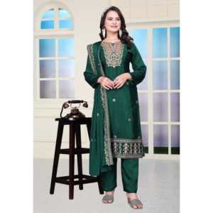 Hermoso conjunto de traje para mujer con bordado de secuencia de codificación para el trabajo - Product Image 3