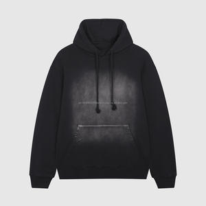 Sweat à capuche tie-dye personnalisé avec logo 420G, style streetwear tendance, grande taille, 100% coton, doublure en tissu éponge, pour homme et femme, vêtements décontractés - Product Image 5