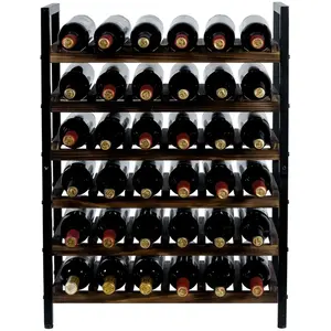 Moderno Soporte de Metal Hecho a Mano para Botellas, Exhibidor Decorativo de Vino para Cocina, Soporte Metálico Elegante para Botellas, Zahid - Product Image 6