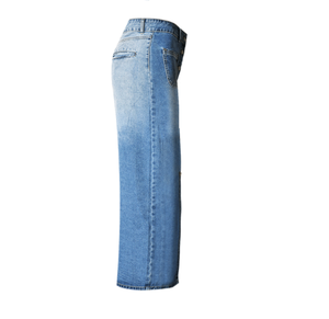 Fashion Ladies Skirts Casual Color Block Gradient Washed Denim - Product Image 2