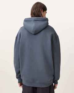 Sweat-shirt à capuche oversize pour homme, couleur unie, en molleton de coton respirant, tricoté, coupe classique, avec poches, idéal pour l'automne - Product Image 4