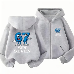 เสื้อฮู้ดดี้พิมพ์ลายกราฟิก 67 แบบ แขนยาว ผ้าฟลีซ ทรงหลวม ซิปหน้า ปักลายคุณภาพสูง แฟชั่นสำหรับทุกเพศ - Product Image 4