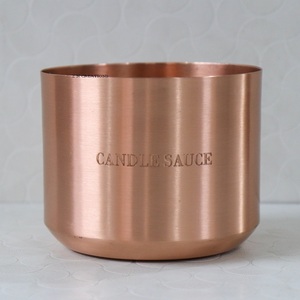 Custom Logo Premium Copper <b>Candle</b> Jars for <b>Candle</b> Making <b>Candle</b> Container Scented Wax Fragrance <b>Candles</b> Metal Container - Product Image 4