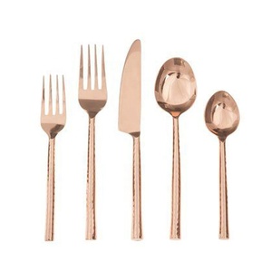Cuillère à dîner en acier inoxydable de Style occidental, ensemble de couverts élégants à poignée pointillée en résine blanche ronde faite à la main - Product Image 2