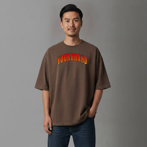 Nouveauté 2026 – T-shirts Hip Hop Unisexe en Coton 100% Personnalisables avec Logo Sérigraphié, Respirants, Écologiques et Coupe Ample - Product Image 1