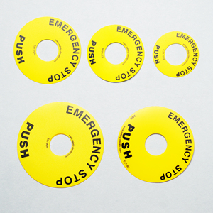 Etiqueta Adhesiva de Señalización de Parada de Emergencia para Máquinas Industriales, Paneles de Control Eléctrico, Equipos de Fábrica, Operador - Product Image 5