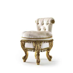 Tocador de Lujo Clásico Real Estilo Victoriano de Caoba Maciza Tallada a Mano con Espejo Dorado para Dormitorio Principal o Villa - Product Image 6