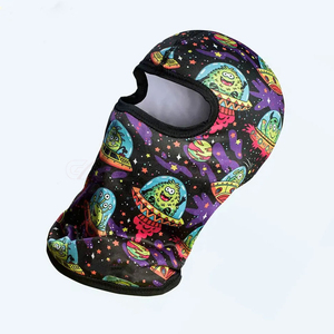 Máscara Facial Completa Alien, Pasamontañas para Motociclismo, Impresión por Sublimación, Poliéster, Unisex, OEM, Venta al Por Mayor - Product Image 4