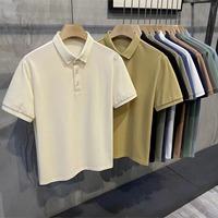 Chemise d'été décontractée en piqué de coton et polyester, col rabattu, manches courtes, respirante, coupe ajustée, plusieurs couleurs, grandes tailles, OEM
