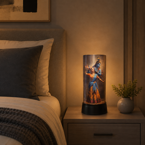 Radha Krishna LED Table <b>Lamp</b> Divine Spiritual Night Light Decorative Home Temple Bedroom <b>USB</b> Powered Acrylic Gift 9.5 Inch <b>Lamp</b> - Product Image 3