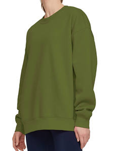 Blusa Unisex Holgada y Cómoda de Punto Largo Sólido ODM para Estilo Urbano y Ofertas al por Mayor, Sudaderas de Algodón Personalizadas para Mujer - Product Image 5