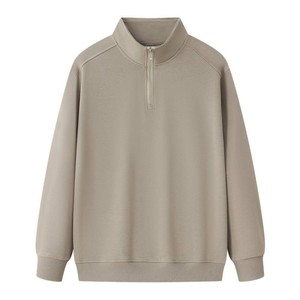 Sweat-shirt décontracté à demi-zip en molleton de coton pour hommes, idéal pour les marques et les programmes de vente au détail de mode. - Product Image 6