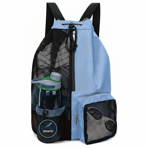 กระเป๋าเป้สะพายหลังแบบตาข่ายมีซิปสำหรับเดินทาง ว่ายน้ำ ผู้หญิง ผู้ชาย ความจุ 50-70 ลิตร ทำจากโพลีเอสเตอร์ พร้อมช่องใส่ของเปียกอเนกประสงค์ ใช้ได้ทั้งไปทะเลและออกกำลังกายที่ยิม - Product Image 5