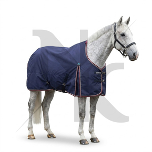 Manta de Lujo para Caballo, Rellena de Algodón, de Poliéster Ripstop, con 4 Correas para las Patas, Solapa Grande para la Cola, Impermeable, Transpirable, para Todas las Estaciones - Product Image 6