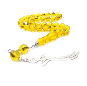 New Eco-Friendly Religious Resin Tasbeeh Beads Turquoise Prayer <b>Rosary</b> Tasbeeh - Product Image 4