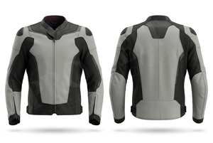 Chaqueta de Motociclista de Cuero Genuino con Paneles de Malla, Último Modelo, Elegante, Equipo de Protección Premium para Motociclistas, Ropa Exterior Moderna para Moto, OEM - Product Image 3