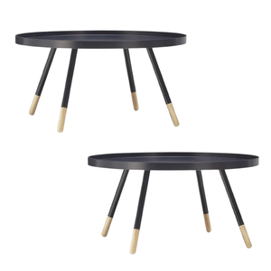 Modern <b>Round</b> Teak Wooden Coffee <b>Table</b> Customizable Design and Color for Living Room Home or Apartment-Wholesale Price - Product Image 6