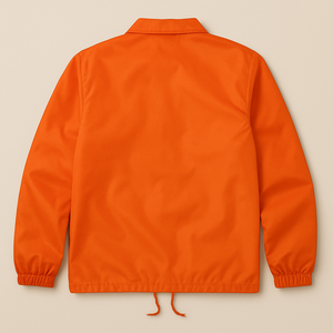 Plus Size <b>Men's</b> Coaches Waterproof Windbreaker <b>Jacket</b> Breathable Fleece Lining Custom Logo Design 100% Polyester - Product Image 2