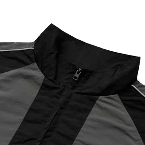 Factory OEM Custom Streetwear Hooded Solid Printed Sports Tracksuit for <b>Men</b> Lightweight Windbreaker <b>Jacket</b> and Jogger Pants Set - Product Image 5