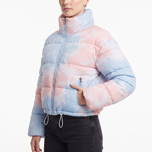 Women's Custom Sublimation Belted Puffer Coat Hooded Quilted Winter Jacket Warm <b>Padded</b> Outdoor Fashion Casual Outerwear New Wear - Product Image 3