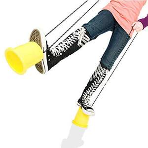 Échasses portables en plastique pour enfants, avec coupelles pour la marche et le saut, jouet d'entraînement à l'équilibre et jeu d'exercice de coordination en extérieur - Product Image 2