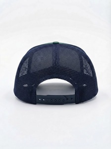 Casquette Trucker Camouflage Bleue avec Logo Personnalisé, Dos en Maille, Fermeture Snapback, Structurée 5 Panneaux, Visière Courbée, pour Sports de Plein Air et Baseball - Product Image 6