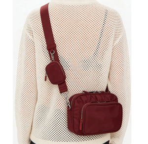 Bolso Bandolera Unisex de Nailon con Cierre de Cremallera, Color Verde Oliva, Estilo Práctico para Uso Diario, de Día y de Noche, para Mujer - Product Image 4