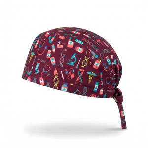 Casquette de travail professionnelle en coton pur, personnalisable avec logo, pour femmes, hommes, unisexe, médecins, infirmières, casquette de bloc opératoire à boutons - Product Image 2