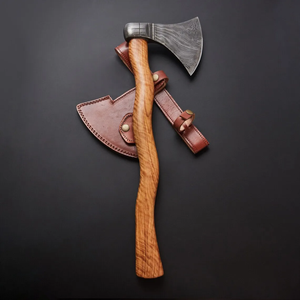 Hache de camping haut de gamme forgée à la main, manche en bois, outil de découpe utilitaire d'extérieur, gravure personnalisée, fournisseur en gros - Product Image 3