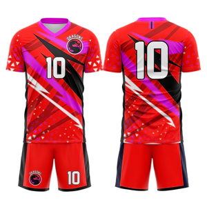 Maillots de football 100 % polyester imprimés par transfert thermique – Qualité supérieure, vente en gros à prix abordable, kits pour équipes de club, maillots pour adultes, séchage rapide - Product Image 5