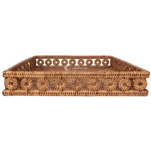 Bandeja Apilable de Mimbre y Ratán en Oferta, Bandeja para Servir, Organizador de Alimentos para Utensilios de Cocina, Fabricante de Artesanías de Vietnam - Product Image 3