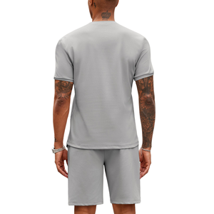 Custom Made Men's Quarter Zip Golf Polo Shirt Shorts <b>Set</b> For Men's Sport Wear Outfits Eco-friendly Lightweight Short <b>Sets</b> Men's - Product Image 2