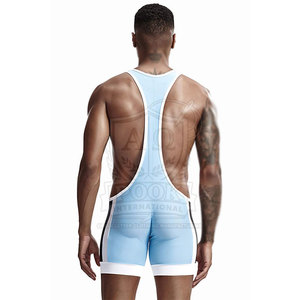 ชุดนักมวยปล้ำไซส์ใหญ่แบบใหม่ บริการ OEM  ชุดนักมวยปล้ำสแปนเด็กซ์โพลีเอสเตอร์แบบสั่งทำพิเศษ - Product Image 6