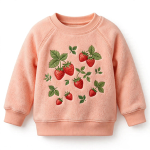 เสื้อสเวตเชิ้ตเด็กผู้หญิงขายดี ผ้าฝ้าย 100% คอกลม สวมใส่สบาย สไตล์ลำลอง สำหรับเด็กผู้หญิง ใส่ได้ในฤดูใบไม้ร่วง ส่งออกจากบังกลาเทศ - Product Image 5