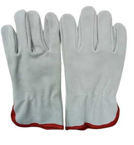 Guantes de Trabajo de Piel de Ciervo de Alta Calidad, Corte para Pistola, con Protección para el Pulgar y Puño Elástico en la Muñeca, para Conducir - Product Image 6