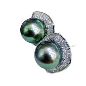 Pendientes de Perlas de Agua Dulce con Forma Barroca Natural, Accesorios de Moda Templados, Venta al por Mayor - Product Image 5