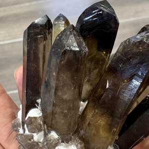 New Arrival Specimen Natural Brown Smoky Quartz Point Crystal Cluster Figurine Healing Gemstone Ornament For Home Decor - Product Image 5