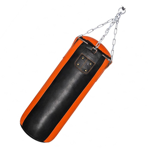 Sacs de frappe de boxe en cuir robustes pour hommes, pour entraînement MMA en salle de sport, vente en gros directe usine - Product Image 2